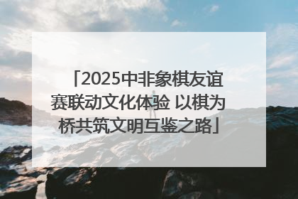 2025中非象棋友谊赛联动文化体验 以棋为桥共筑文明互鉴之路